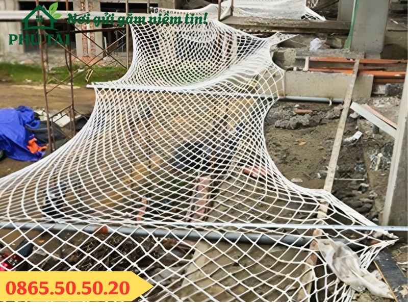 Lưới Dù Trắng Chống Rơi - Đặt Hàng Theo Yêu Cầu