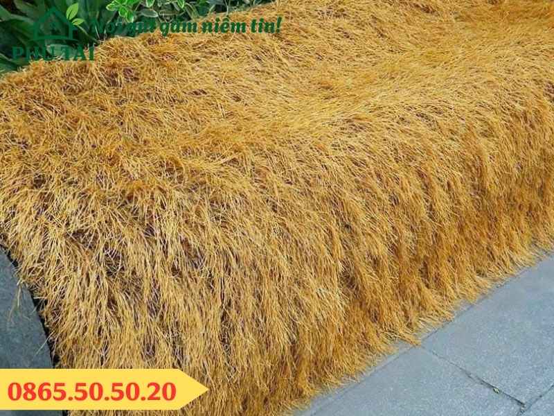 Thảm Rơm Nhân Tạo - Cỏ Rơm Nhân Tạo - Cỏ Rơm Vàng